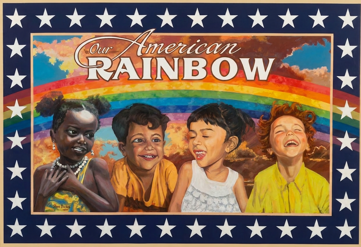 Our American Rainbow painting by Steve Bickis