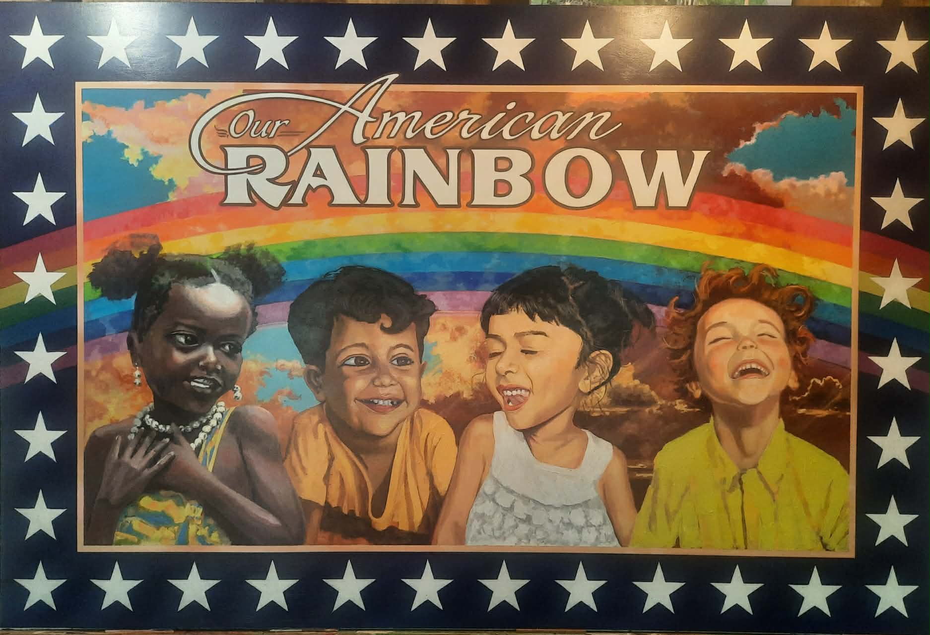 Our American Rainbow painting by Steve Bickis