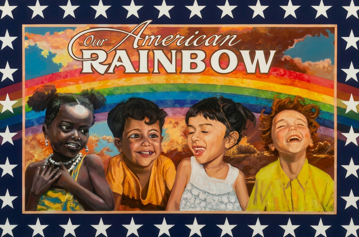 Our American Rainbow painting by Steve Bickis